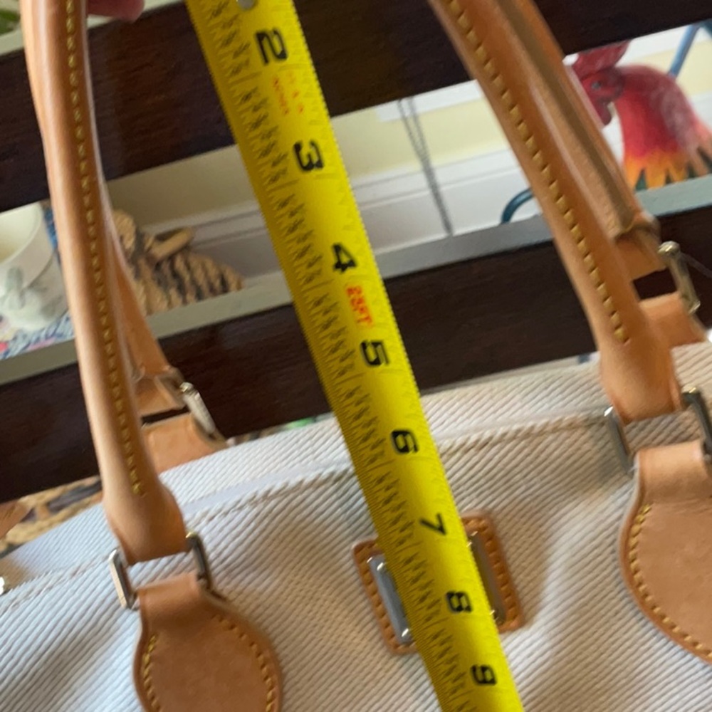 Awesome Dooney & Bourke canvas type fabric bag, beige - Picture 9 of 13